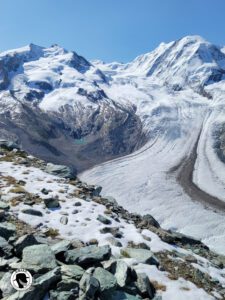 What to do in Zermatt, visit the Gornergrat station to see the image captured of the Gorner glacier