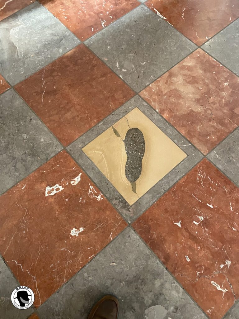 The Devil's footprint in the Frauenkirche