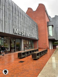 Image of the front of the Museum Ludwig in Cologne.  Known for its collection of Abstract artists.