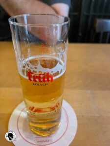 image of a glass of Frueh Koelsch beer,