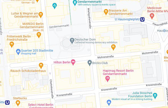Google map of Berlin zoomed in