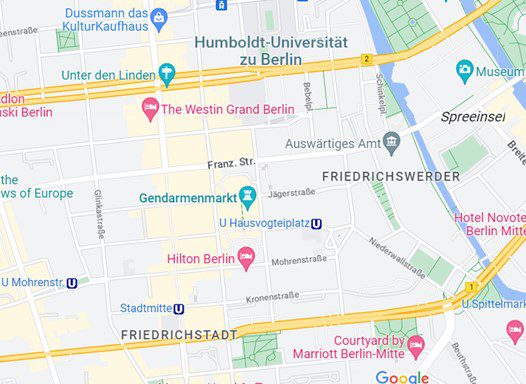 Google map of Berlin