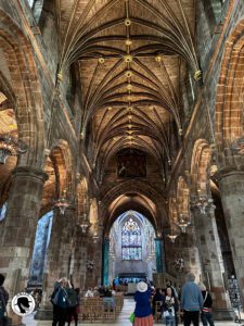 the central nave of St Giles Cathedral