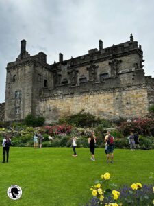 Loch Lomond Stirling Castle and Kelpies - Image of Stirling Castle from Queen Anne Garden