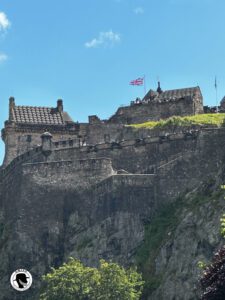 Edinburgh Castle atop Castle Rock