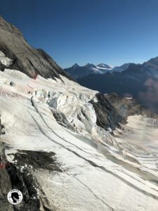 View of the Eis Gletscher (Ice Glacier) on the way to the Jungfrau summit