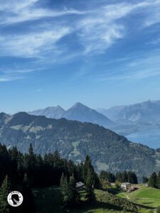 View form the train to the Schynige Platte