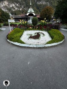 Topiary at the entrance to the Interlaken Casino