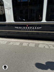 Image of a car on the GOlden Express taken on the Grand Train Tour of Switzerland