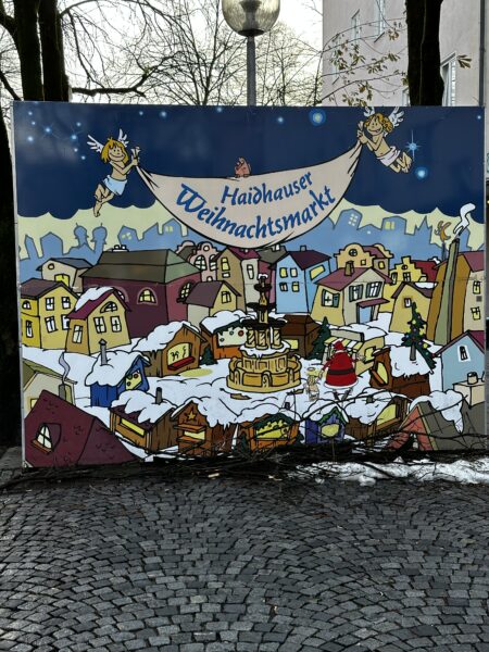Sign at the Munich Christmas Market in Haidhausen