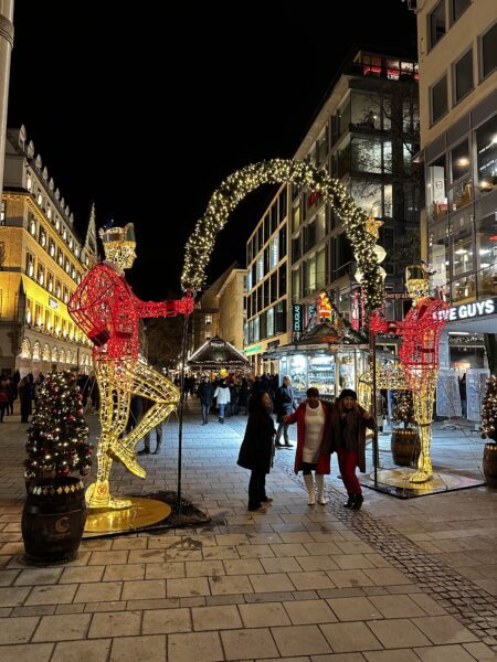 Munich Christmas market - entrance to the Chistkindlmarkt in the altstadt
